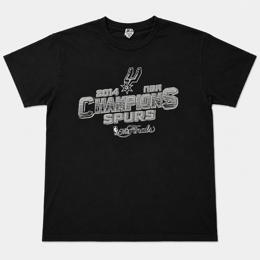 San Antonio Spurs 2014 NBA Champions T Shirt Youth XL Black Finals Basketball